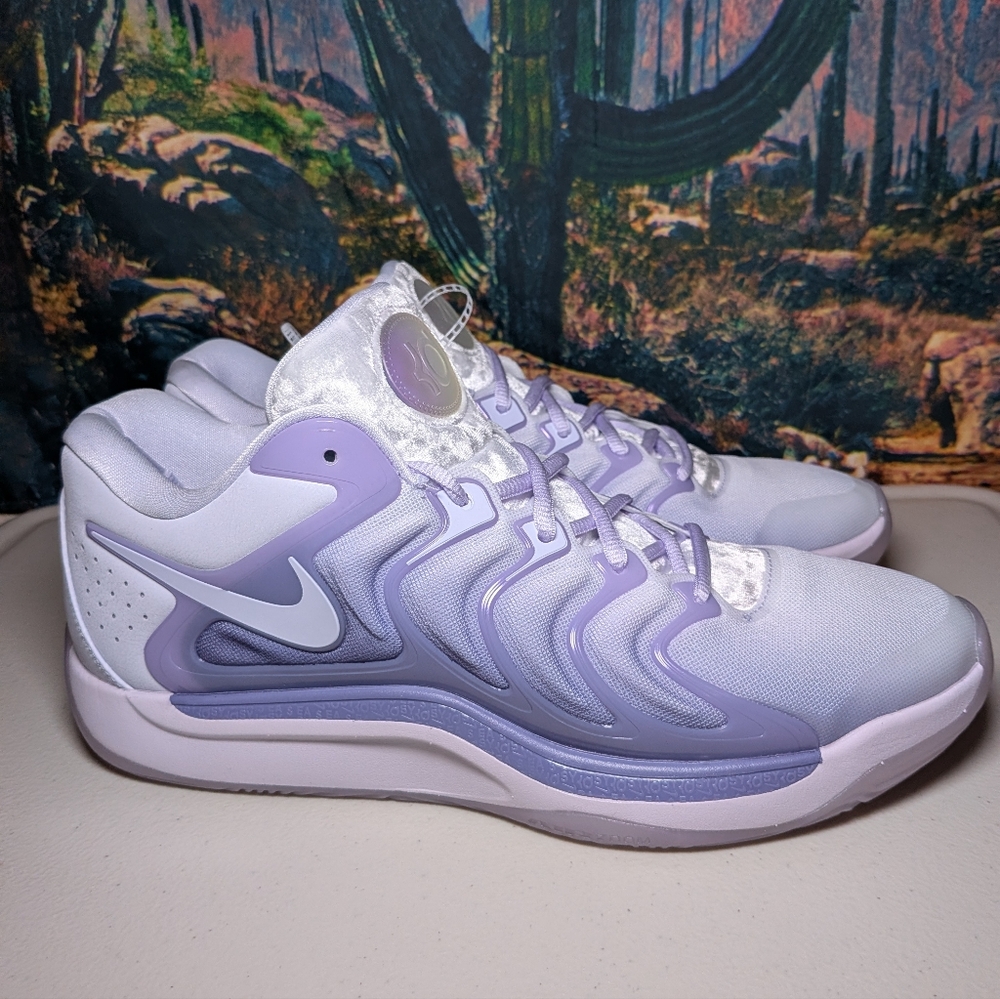 Nike KD 17 BAD Basketball Shoes Dusty Amethyst Aunt Pearl FJ9487-500 Men 12.5